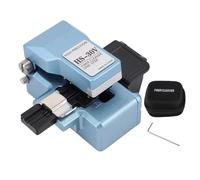 Fiber Optic Cleaver | 80000 Cuts Tungsten Steel Component for 0.25mm & 0.9mm Cables | Accurate Fiber Cable Cutter/Stripper/Clamping Tool | Alloy Body with Storage Bag