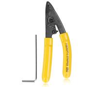 Fiber Optic Stripper Professional Alloy Steel Reset Automatic Labor Saving 2 Port Fire Cutter pour le fil de fil électricien et Câble de fibre optique de coupe