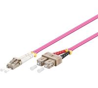 goobay - Câble réseau - SC multi-mode (M) pour LC multi-mode (M) - 5 m - 5 m - fibre optique - 50 / 125 microns - OM4 - sans halogène - violet