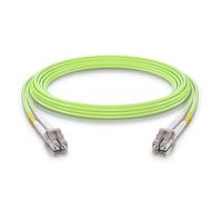 Fiber Patch Cable-LC to LC OM5 10Gb/Gigabit Multi-Mode Jumper Duplex 50/125¿m LSZH Fiber Optic Cord for SFP Transceiver,Green,1-Meter(3.3-ft)