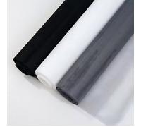 Fiberglas Fenster Mesh Gewebe SchneidbarErsatznetz 1x1.5m Schneidbar Fliegennetz Meterware Luftdurchlässig、hält die Frischluftzirkulation Weiß für Balkontür Dachfenster Bodentiefe Fenster