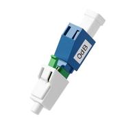 FiberPrime - Adaptateur fibre optique LCA vers LCU, coupleur monomode, 1 | Simplex monomode, SM 9/125μm, mâle-femelle, convertisseur à fibre optique hybride, faible perte d'insertion
