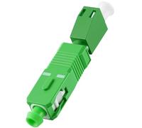 FiberPrime - Adaptateur fibre optique SCA vers LCA, convertisseur monomode | Simplex monomode SM 9/125μm, mâle-femelle, coupleur de fibre optique hybride, faible perte d'insertion, design encliquetable