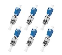 FiberPrime - Adaptateur fibre optique ST vers LCU, convertisseur monomode | Simplex monomode, SM 9/125 μm, ST/UPC mâle vers LC/UPC femelle, coupleur de fibre optique hybride pour compteur de puissance