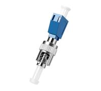 FiberPrime - Adaptateur fibre optique ST vers LCU, convertisseur monomode | Simplex monomode, SM 9/125 μm, ST/UPC mâle vers LC/UPC femelle, coupleur de fibre optique hybride pour compteur de puissance