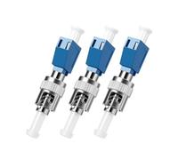 FiberPrime - Adaptateur fibre optique ST vers LCU, convertisseur monomode | Simplex monomode, SM 9/125 μm, ST/UPC mâle vers LC/UPC femelle, coupleur de fibre optique hybride pour compteur de puissance