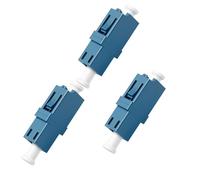 FiberPrime - Lot de 3 adaptateurs fibre optique LC vers LC, convertisseur | Simplex monomode SM 9/125 μm, femelle-femelle, coupleur de fibre optique hybride OS2, faible perte d'insertion