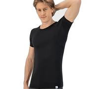Fibershirts® T-Shirt Anti Transpiration - T-Shirt Contre Les Taches de Sueur - Tee Shirt Anti Transpirant - avec ArmPads Pro & Traitement à l'argent - Hommes - Col Rond