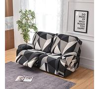 FIBITA Housse de Fauteuil Relax Extensible, 4 Pièce Housse Canapé Relax Inclinable Antidérapante avec Poche Latérale, Protege de Meubles Lavable pour 2 Places Canapé Inclinable (Color : #22)