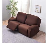 FIBITA Housse de Fauteuil Relax Extensible, 4 Pièce Housse Canapé Relax Inclinable Antidérapante avec Poche Latérale, Protege de Meubles Lavable pour 2 Places Canapé Inclinable (Color : #9)