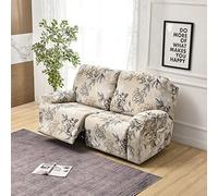 FIBITA Housse de Fauteuil Relax Extensible, 4 Pièce Housse Canapé Relax Inclinable Antidérapante avec Poche Latérale, Protege de Meubles Lavable pour 2 Places Canapé Inclinable (Color : #18)