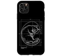 Fibonacci Chat Spirale Math Math Géométrie Sacrée Coque pour iPhone 11 Pro Max