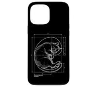 Fibonacci Chat Spirale Math Math Géométrie Sacrée Coque pour iPhone 13 Pro Max