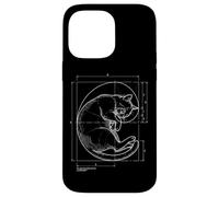 Fibonacci Chat Spirale Math Math Géométrie Sacrée Coque pour iPhone 14 Pro Max