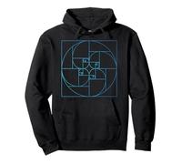 Fibonacci Golden Ratio Cercle Spirale Géométrie Mathématiques Sweat à Capuche
