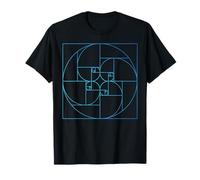 Fibonacci Golden Ratio Cercle Spirale Géométrie Mathématiques T-Shirt