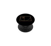 Fibonacci Golden Ratio Geometry Lover Mathématiques Amoureux des mathématiques PopSockets PopGrip Adhésif