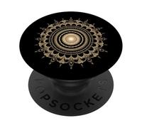 Fibonacci Golden Sacred Geometry Mandala Spirale Art Fractale PopSockets PopGrip Adhésif