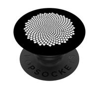 Fibonacci Graines de Tournesol Spirale Nature Sacrée Géométrie Art PopSockets PopGrip Adhésif