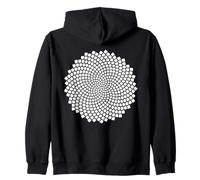 Fibonacci Graines de Tournesol Spirale Nature Sacrée Géométrie Art Sweat à Capuche