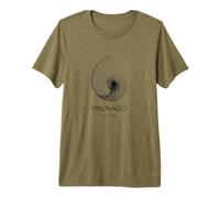 Fibonacci, né en 1170 - Nautilus Spiral Shell X-Ray T-Shirt Haut de Gamme