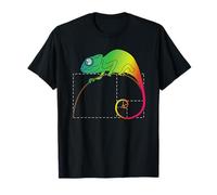 Fibonacci Sequence Chameleon Golden Ratio Rule Mathématiques T-Shirt