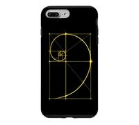 Fibonacci Séquence Or Spirale Géométrie Mathématiques Coque pour iPhone 7 Plus/8 Plus