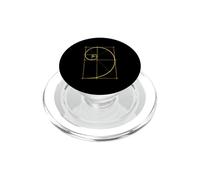 Fibonacci Séquence Or Spirale Géométrie Mathématiques PopSockets PopGrip pour MagSafe