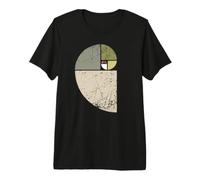 Fibonacci Vintage Spirale Golden Ratio Maths Science Design T-Shirt Haut de Gamme