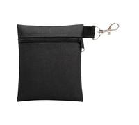 FIBOUND 1Pièce Pochette Golf Premium avec Fermeture Éclair et Mousqueton Métallique - Range-balles et Tees Compact - Accessoire Durable pour Hommes et Femmes