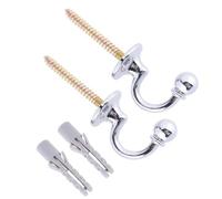 FIBOUND 2 Fixations en Métal Effilé pour Rideaux - Design en Forme de U Élégant. Accessoires Fonctionnels et Décoratifs pour Fenêtres, Optimisation d’Espace Intérieur. Matériau Résistant.