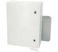 Fibox 8120019 Arca 80x60x30cm Armoire, PC Gris Housse, 2-point Fermeture