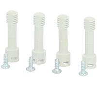 Fibox Grey screw set, High cover (25-100 mm) High base (50-125 mm) 1 set