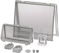 Fibox L 12 II Couvercle Transparent avec charnière (L x l) 248 mm x 128 mm Polycarbonate Transparent