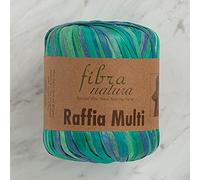 Fibra Natura Fil de papier raphia 1 écheveau de 35 g 80 m 100 % rayonne de cellulose avec belles couleurs pastel -5