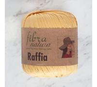 Fibra Natura Fil de raphia en cellulose 100 % rayonne, cordon en papier pour macramé, 40 g 90 m, paille en raphia naturel, fil pour décoration d'intérieur, fil respectueux de l'environnement (21)
