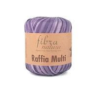 Fibra Natura - Multi fil en raphia, 100 % cellulose, fil raphia, cordon macramé papier, 34,9 g, 79,6 m, paille en raphia, fil décoratif (19)