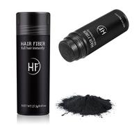 Fibre Capillaire Noir, Fibre Capillaire Naturelle de Kératine, Poudre Densifiante pour Cheveux Clairsemés, Hair Building Fibers Couvrir la Perte de Cheveux, pour Femmes et Hommes, 27.5g