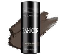 Fibre Capillaire, Poudre Densifiante pour Cheveux Clairsemés, Fibres avec Effet Immédiat pour des Cheveux Épais et Moelleux (Marron Foncé)