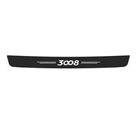 Fibre Carbone Protection des Pare-Chocs Autocollants, pour Peu-geot 206 207 307 308 408 GT RCZ 3008 5008 - Voiture Anti-Rayures Arrière Plaque de Seuil de Coffre, 3008 White