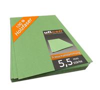 Fibre de bois écologique uficell, isolation phonique aux chocs, pour sols stratifiés et parquets. Haute isolation thermique. Épaisseur: 5,5 mm (14 m² | 2 paquets)