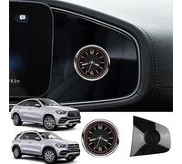 Fibre de Carbone Console Centrale de Voiture Horloge Montre À Quartz Garniture de Couverture pour Mercedes-Benz GLE 350 450 53 Coupé GLS AMG 63 2020-2023 W167 X167 V167 Intérieur Accessoire