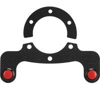 Fibre de carbone -corne extérieure -kits de boutons pour Momo/OMP/NARDI/Sparco 6 vis volant -double -bouton
