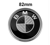 Fibre De Carbone Emblème Logo Sigle Bmw Capot / Coffre 82mm Série 1/3/5/6/7/8/X/Z E30/E34/E36/E39/E46/E90/E91/X5/M3/M5