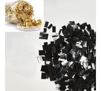 Fibre de carbone hachée de 15 mm 400 g + feuille d'aluminium déchiquetée de couleur 5 g pour la fabrication de voitures, motos, étuis de téléphone, poignées de couteau, mégots de pistolet et œuvres