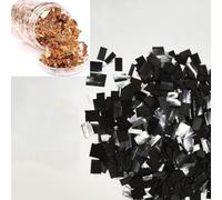 Fibre de carbone hachée de 15 mm 400 g + feuille d'aluminium déchiquetée de couleur 5 g pour la fabrication de voitures, motos, étuis de téléphone, poignées de couteau, mégots de pistolet et œuvres