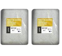 Fibre de verre MAT-300 ; Tissu de fibre de verre pour la réparation de tous types de raccords (5 m2) (Lot de 2)