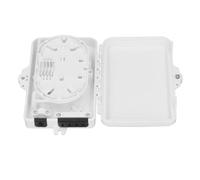 Fibre Distribution Boîte de Distribution de Fibre Murale étanche IP65 à 4 Cœurs, Boîte à Bornes Optique ABS pour Utilisation Intérieure et Extérieure, Boîtier Répartiteur, avec