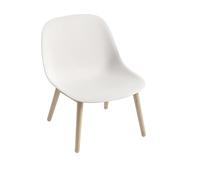 Fibre Fauteuil m. Wood Blanc Base/Oak