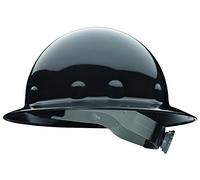Fibre-Metal by Honeywell E1RW11A000 Super Eight Full Brim Ratchet Hard Hat, Black